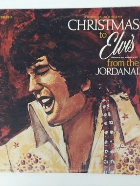 CHRISTMAS TO ELVIS, LP RECORD ALBUM from the JORDANAIRES (His Original Back Up)